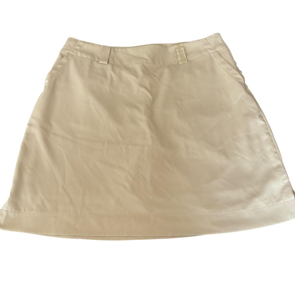 Nike Golf Skort Womens 8 Beige‎ Fit Dry Athletic Sportswear Tennis Golfing